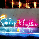 Customized neon light with couple names - Wedding Neon Lights - Neon Lights For Backdrop - BBD GIFTS